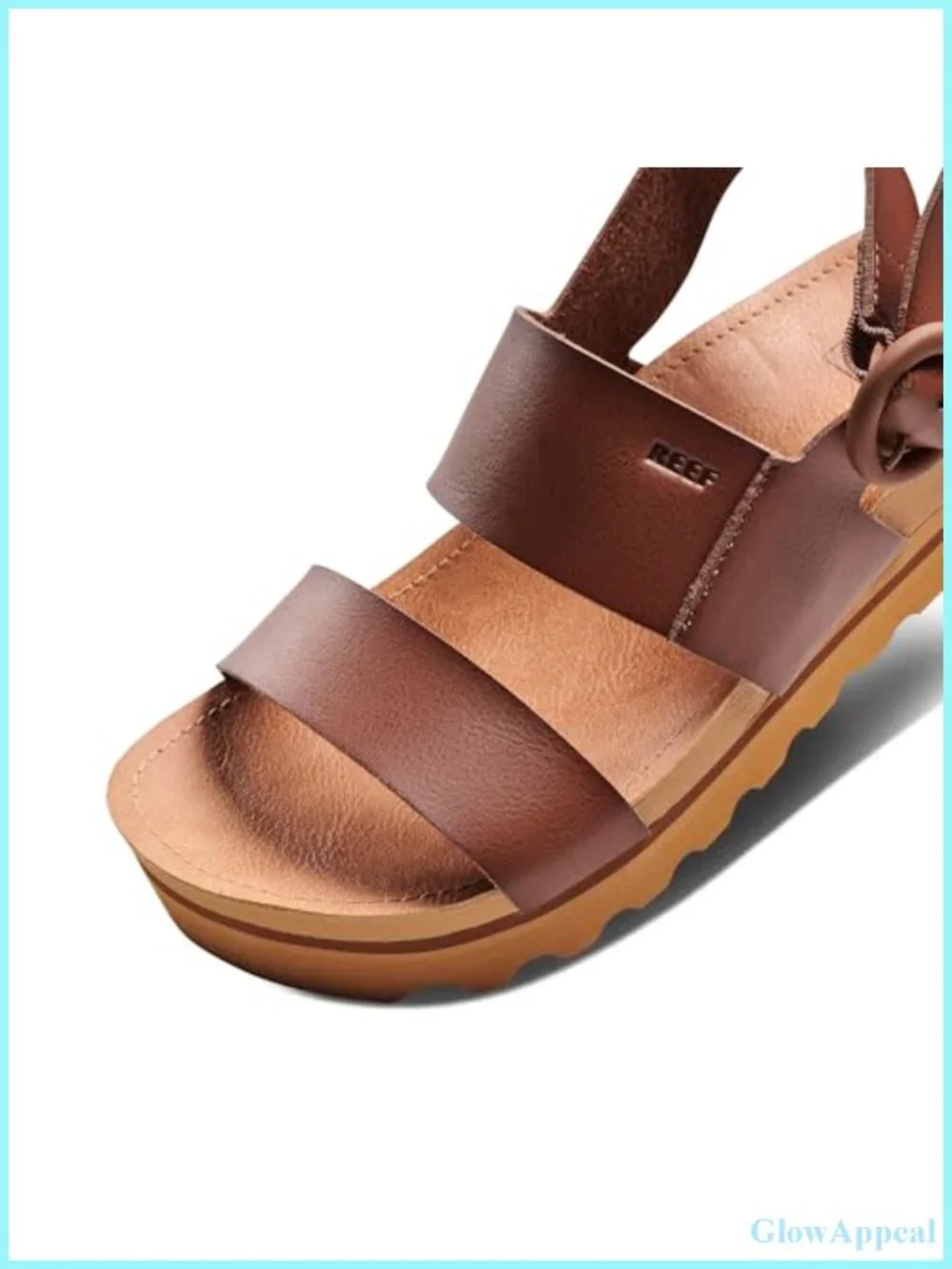 Platform Slide Sandals with Adjustable Buckle Strap